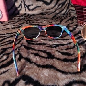 Multicolor Tie-Dye Sunglasses